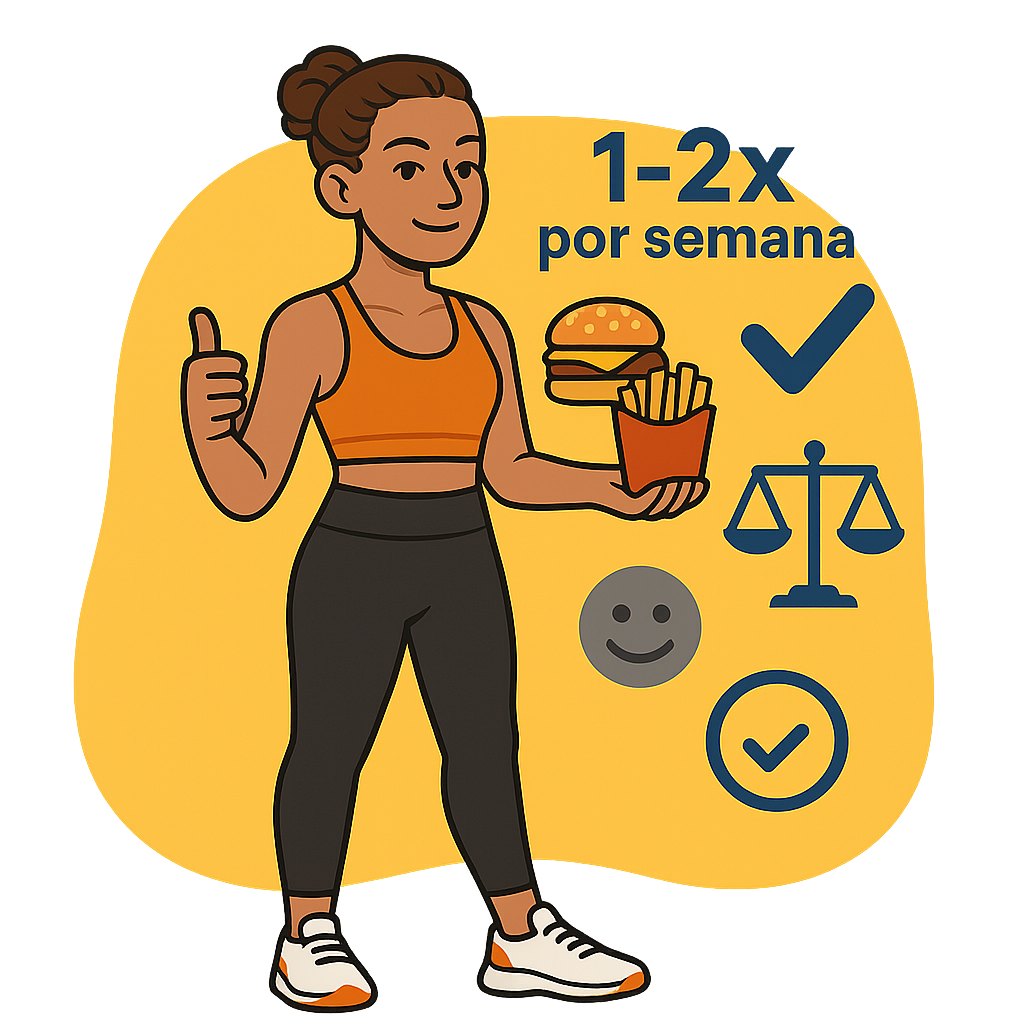 Fast-food 1-2x por semana